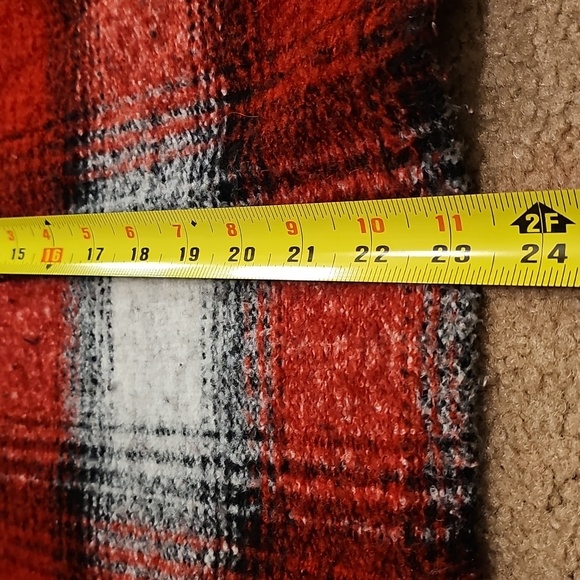 Zara Top Red Plaid Sweater Size Small - Picture 8 of 10